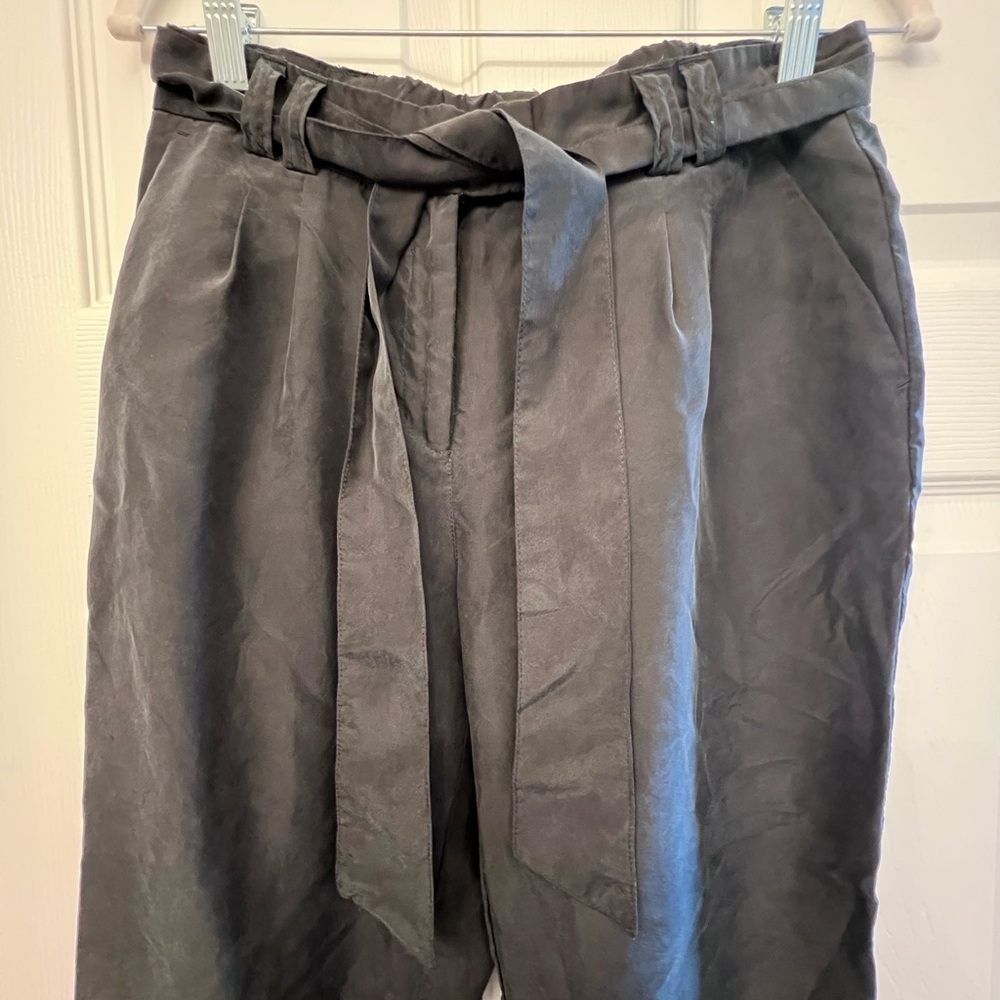 Forever 21 Gray Chinos with Tie Belt